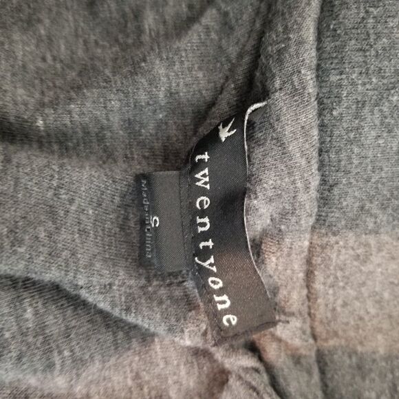 TWENTYONE Gray Jacket with Balloon Hem. Size S - Picture 11 of 12